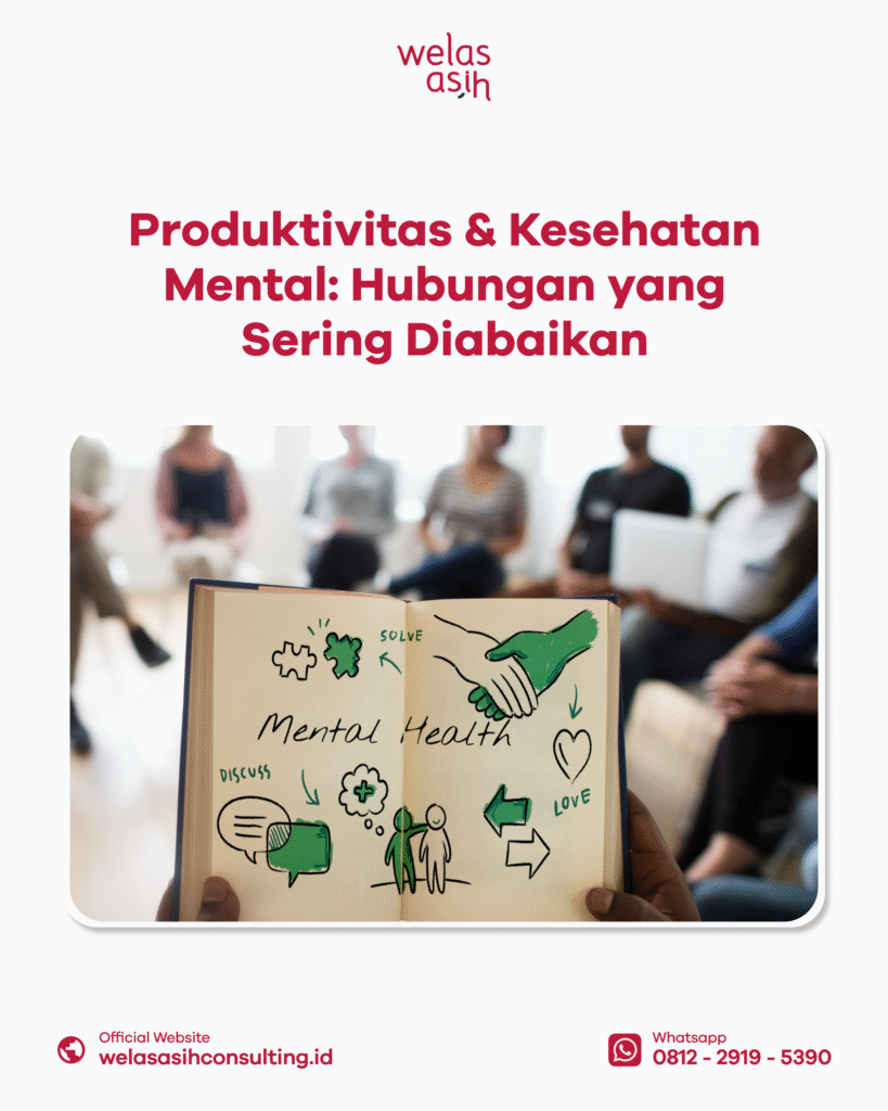 Lingkungan kerja dengan karyawan yang fokus dan kondisi mental yang sehat