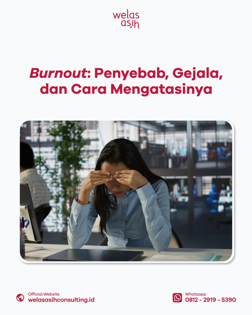 Ilustrasi seseorang mengalami burnout akibat tekanan kerja dan kelelahan menta